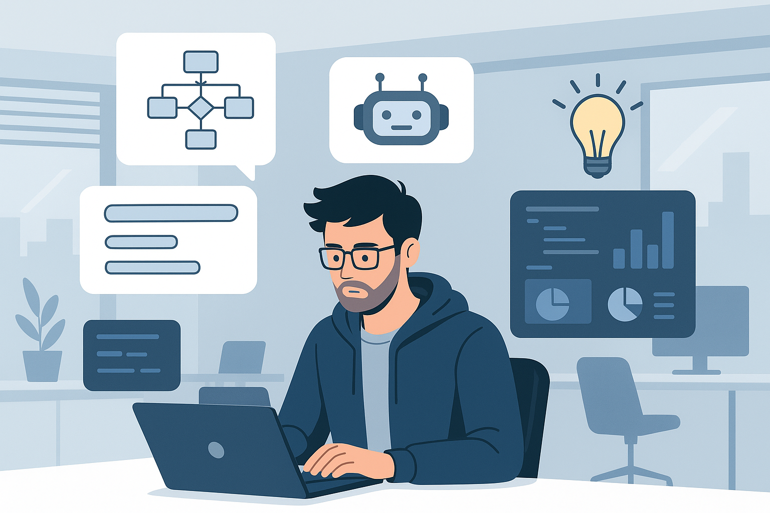 Client qui travaille sur son idée